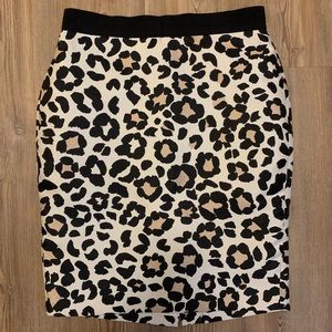 Ann Taylor Cheetah Print Pencil Skirt
